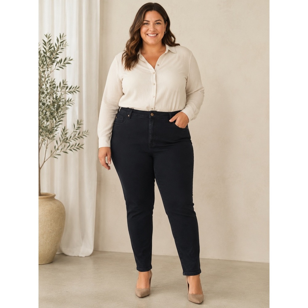 Judy Blue Black Skinny Jeans 18W Dark